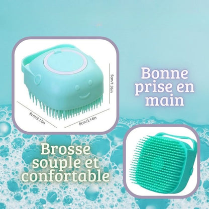 Brossy-Pet™ Brosse Chien - Transforme le bain en câlin !