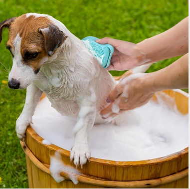 Brossy-Pet™ Brosse Chien - Transforme le bain en câlin !