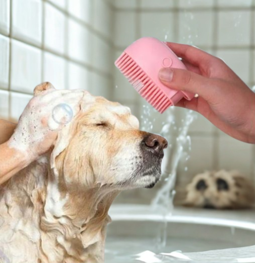 Brossy-Pet™ Brosse Chien - Transforme le bain en câlin !