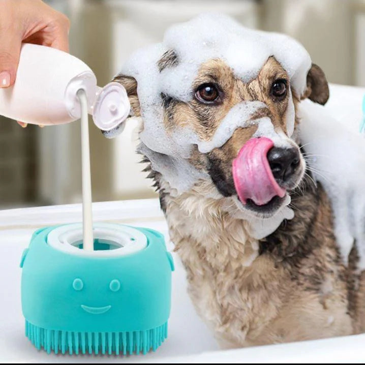 Brossy-Pet™ Brosse Chien - Transforme le bain en câlin !