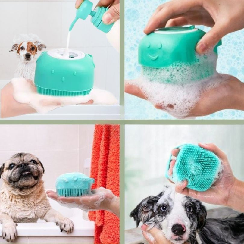Brossy-Pet™ Brosse Chien - Transforme le bain en câlin !